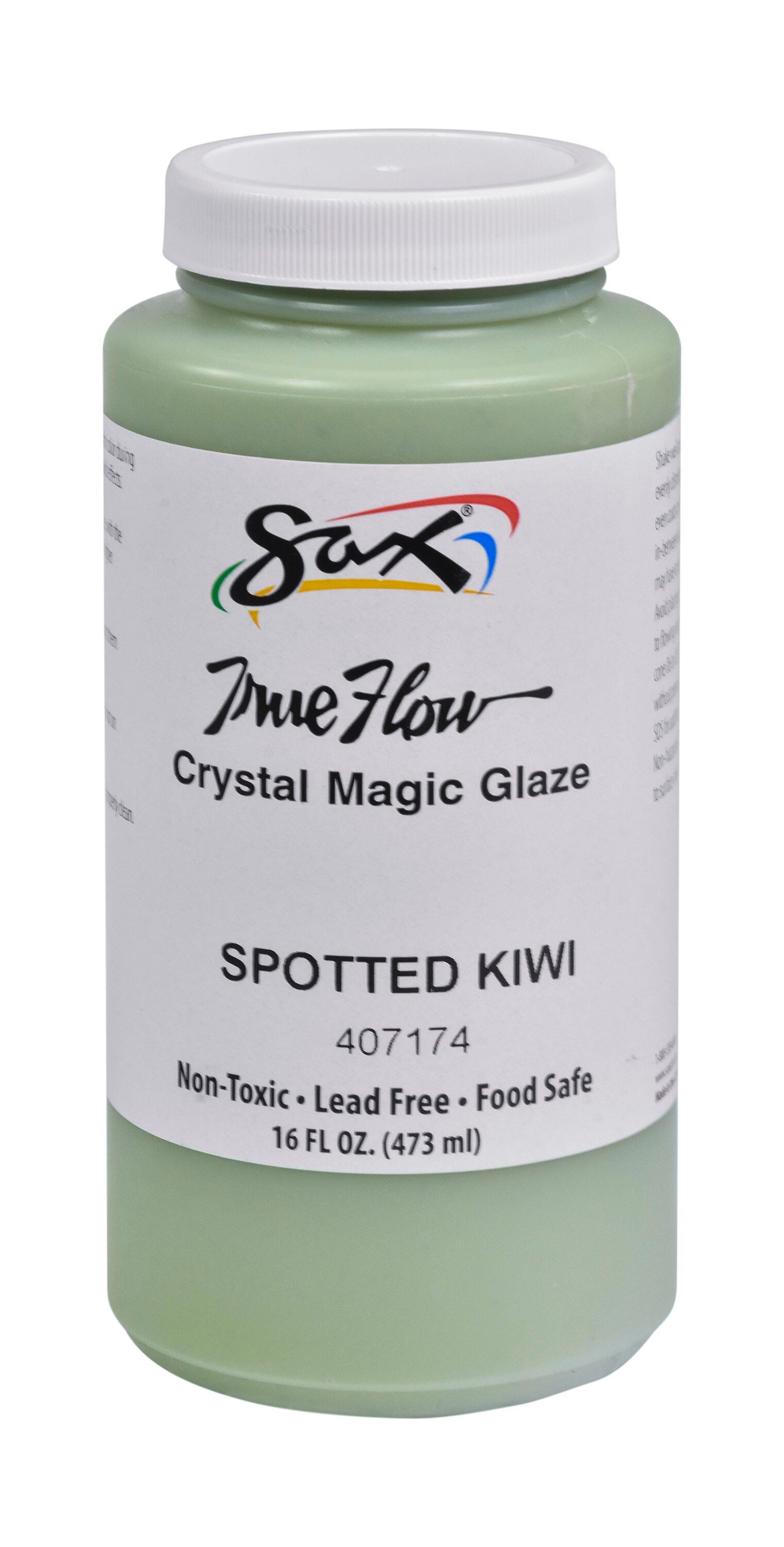 Sax Crystal Magic Glaze, 1 Pint, Spotted Kiwi | School Specialty